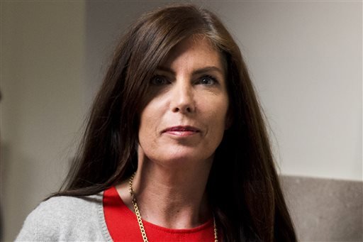 Pennsylvania Attorney General Kathleen Kane departs after her preliminary hearing at the Montgomery County courthouse in Norristown Pa. The state's highest court on Monday Sept 21 2015 ordered the temporary