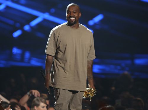 Kanye West accepts the video vanguard award at the MTV Video Music Awards in Los Angeles. Sunday’s MTV Video Music Awards were peppered with commercials warning young adults about the dangers of drugs but during