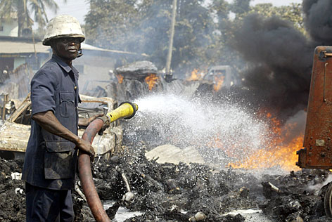 Breaking News: Lagos Internal Revenue office on Fire