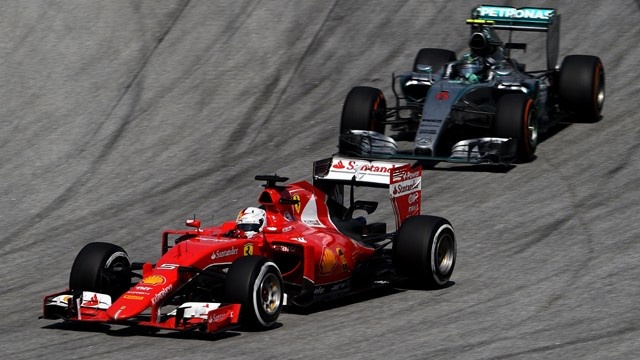 Sabastian Vettel wins for Ferrari