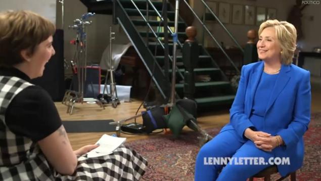 Hillary Clinton is'puzzled by women who aren't feminists she told'Girls star Lena Dunham in a sit-down interview