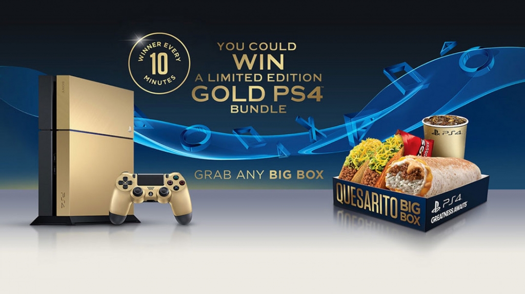 Limited Edition Gold Playstation 4 Bundle Only At Taco Bell