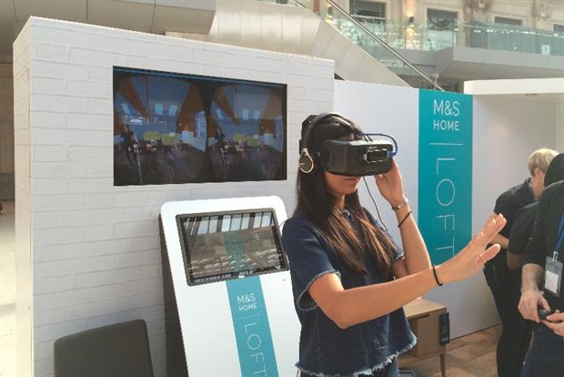 M&S virtual reality stunt to promote homeware