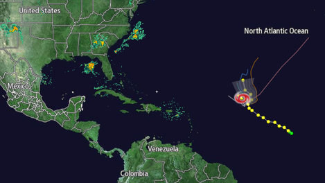 Tropical Storm Ida picks up speed in Atlantic