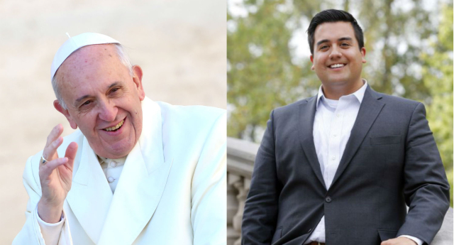 Aaron Jay Ledesma will meet Pope Francis on his visit to the White House