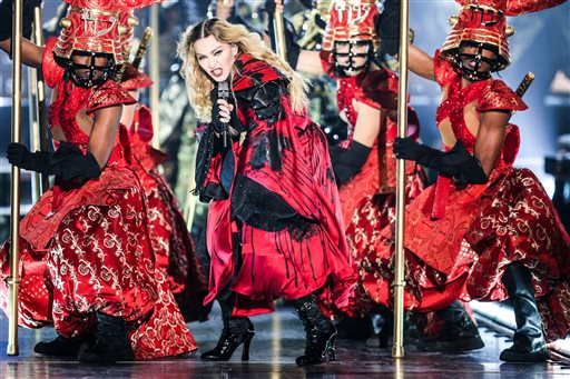 Madonna performs at the opening night of her Rebel Heart Tour at the Bell Center on Wednesday Sept. 9 2015 in Montreal Quebec