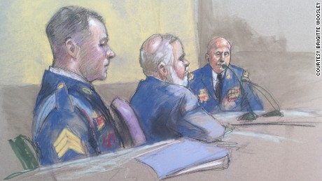 Maj. Gen. Kenneth Dahl testifies at a hearing for Army Sgt. Bowe Bergdahl