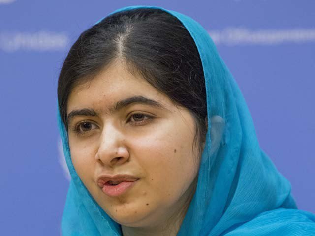 Malala Yousafzai speaks during a news conference following her address at the United Nations General Assembly at the UN headquarters in New York