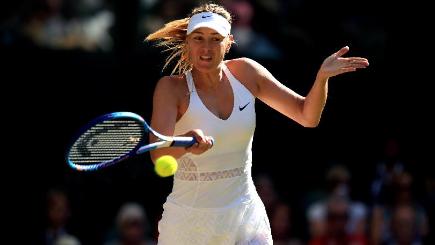 Maria Sharapova was forced to retire through injury in China