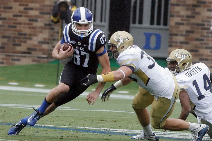 Max Mc Caffrey takes off against Georgia Tech- Mark Dolejs-USA TODAY Sports