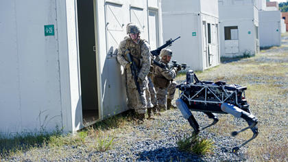 Marines give Google's latest robot a tryout as “working dog”