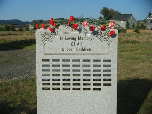 Memorial to the Preborn in Newberg Oregon