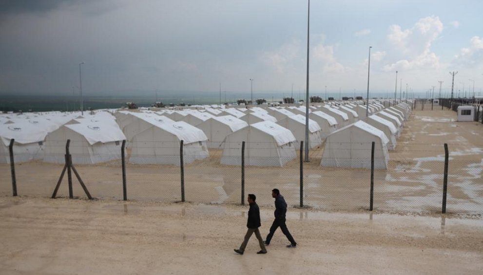 Suruc Turkey. About 35,000 Syrians now live in this camp. Sam Tarling  GlobalPost