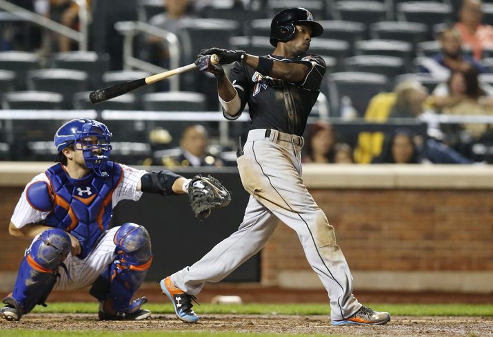 Yoenis Cespedes Covering the Outside Corner in Queens