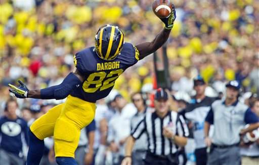 Michigan WR Amara Darboh officially becomes a US citizen