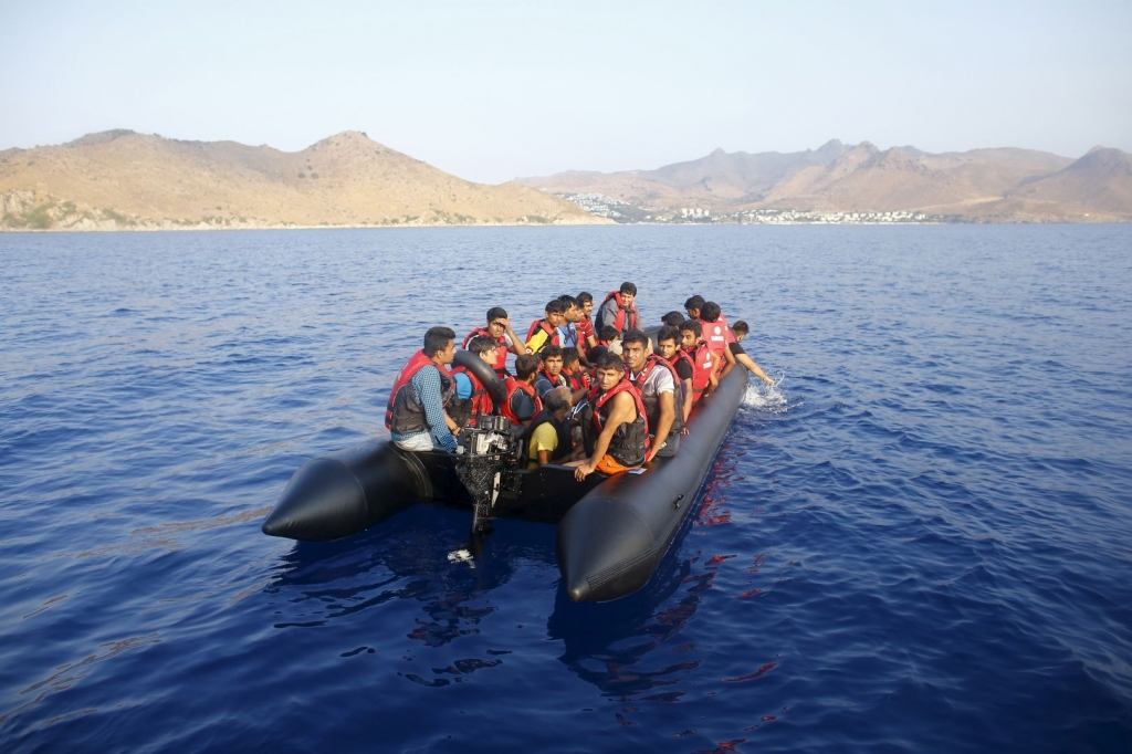 Migrants brave deadly dinghies Turkish coastguard for new life