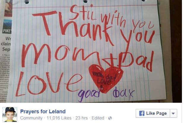 Mother finds sweet note from son who lost battle with brain infection