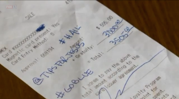 Michigan fan tips Utah waitress $3,000