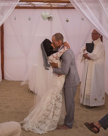 Naya Rivera on her wedding day