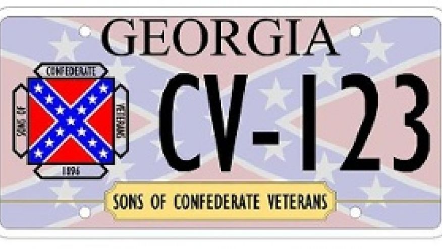 Confederate flags are still allowed on Georgia license plates