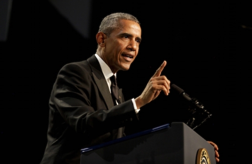 President Obama speaks at Congressional Black Caucus dinner