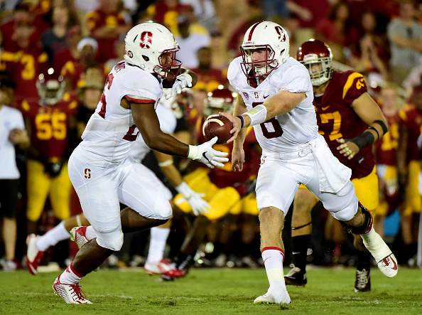 Kevin Hogan #8 of the Stanford Cardinal