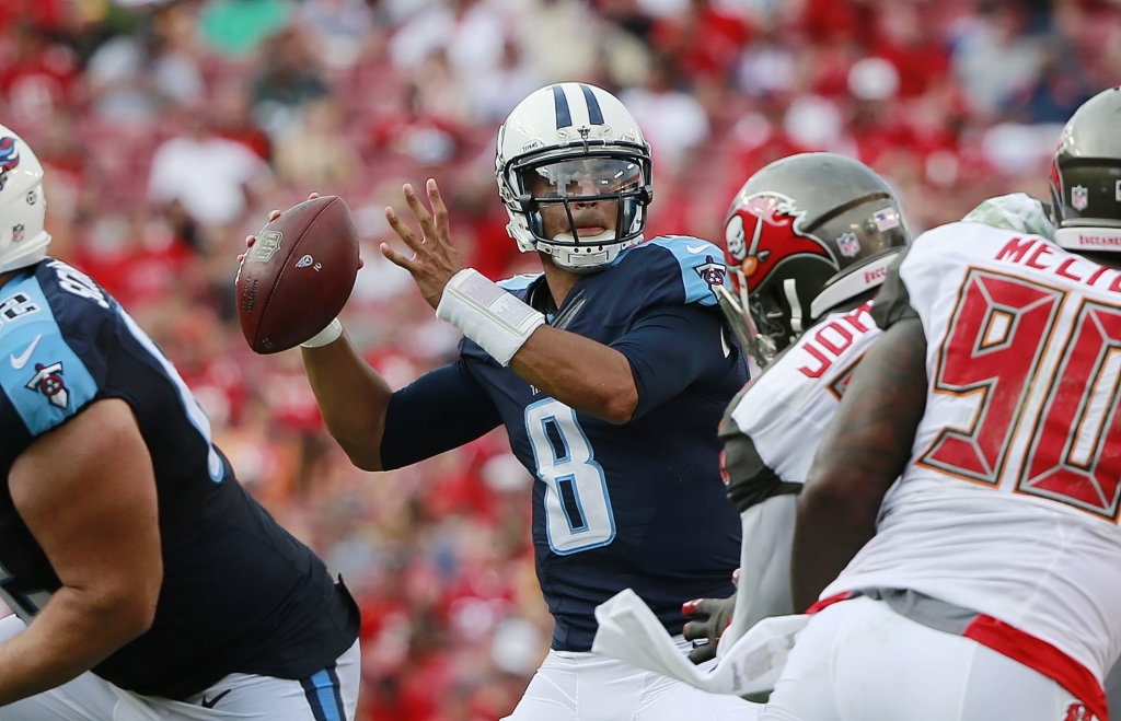 Perfect! Titans Rookie QB scores perfect QB rating in opener!		Kim Klement-USA TODAY Sports