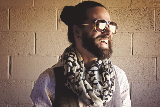 Stylish Bearded Man Laughing