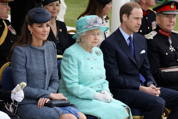 Kate Middleton Prince William and Queen Elizabeth II