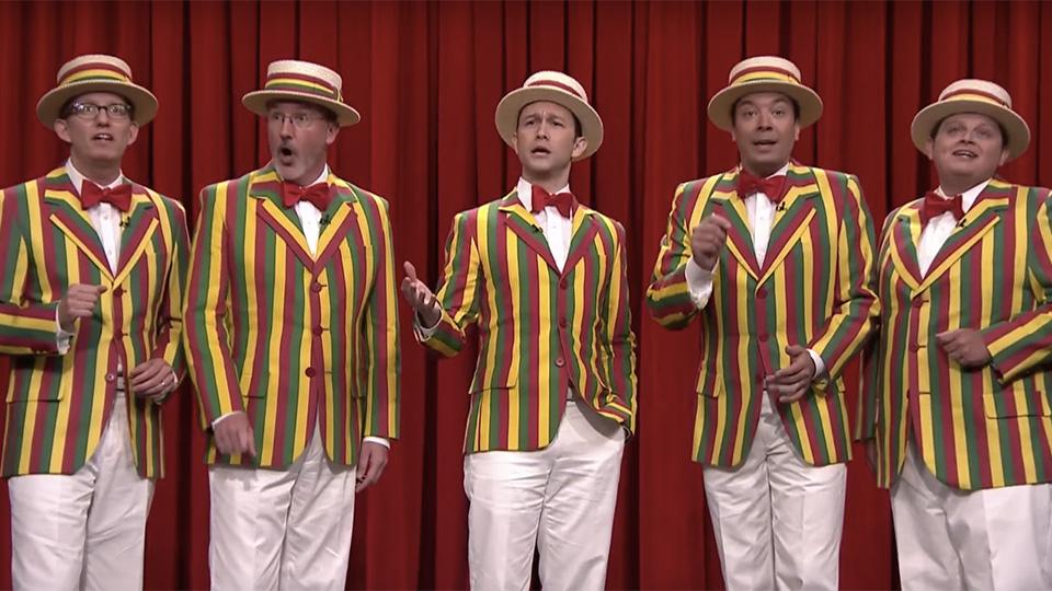 Watch Joseph Gordon Levitt sing Rihanna’s #BBHMM with a barbershop quartet