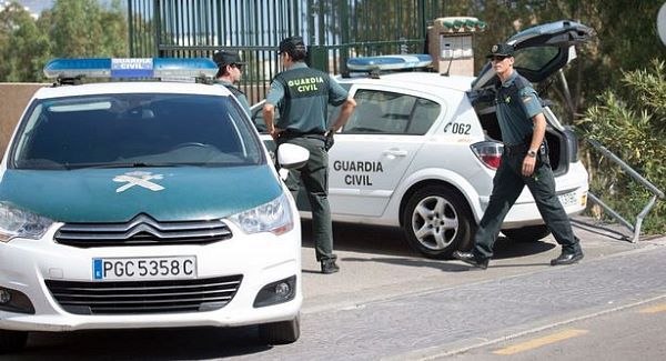 Police at the scene of the shooting yesterday