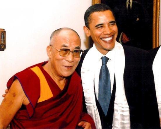 'Dalai Lama and Barack Obama