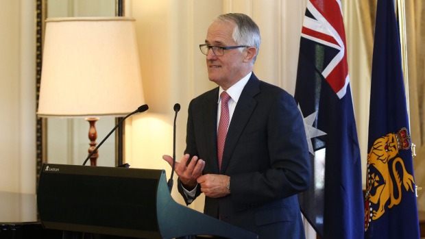 Prime Minister Malcolm Turnbull during House of Representatives question time at Parliament House