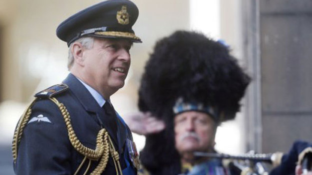 Prince Andrew Duke of York at Battle of Britain memorial service at St Giles Cathedral Edinburgh quality news image uploaded September 24 2015