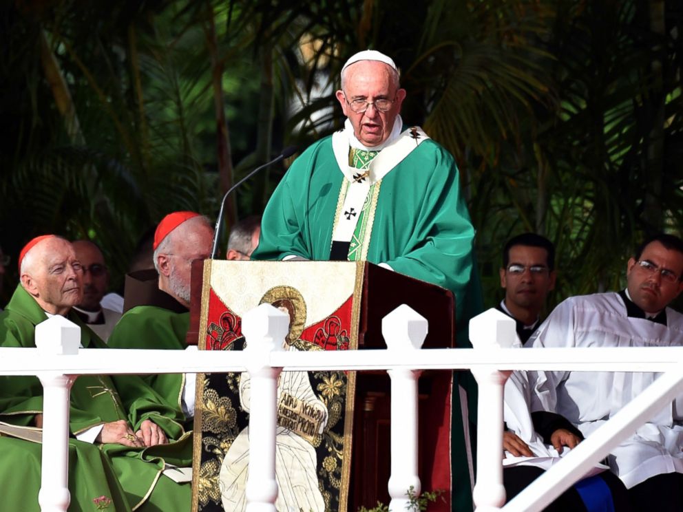 RODRIGO ARANGUA  AFP  Getty Images Pope Francis gives mass at Revolution Square in Havana Cuba Sept. 20 2015