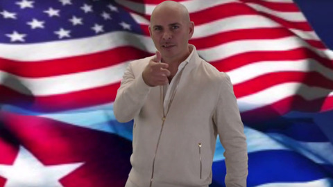 Rapper Pitbull in a scene from We're All Mexican