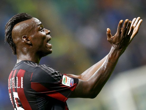 AC Milan's Mario Balotelli during the Milan Derby