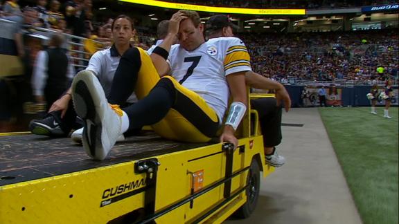 SPORTS		

							
	
		Steelers&#39 Ben Roethlisberger sprains MCL in knee out 4-6 weeks