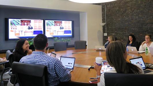 Appirio’s Dreamforce team preparing for the conference at their offices in San Francisco