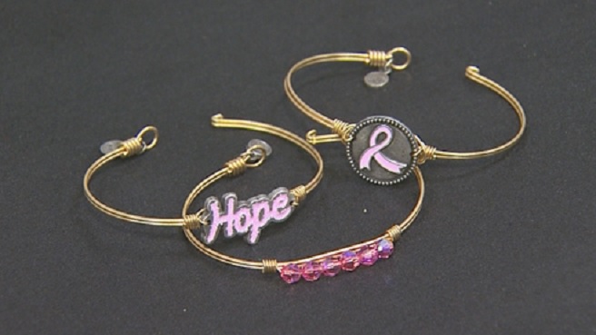 Luca + Danni breast cancer awareness bracelets