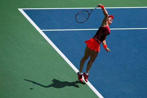 Second seed Simona Halep cruised into the second round at Flushing Meadows