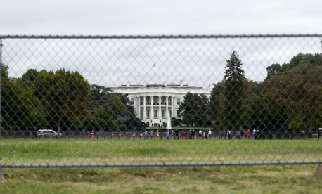 Security preparations at the White House in anticipation of Pope Francis&#39 visit Wednesday