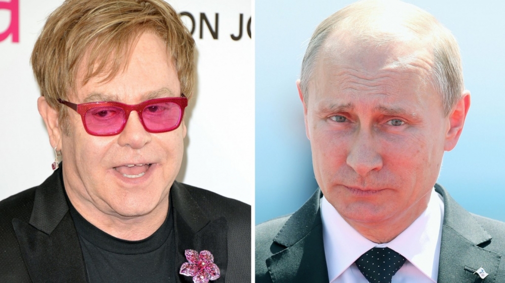 Sir Elton John'happy to be pranked over fake Vladimir Putin call