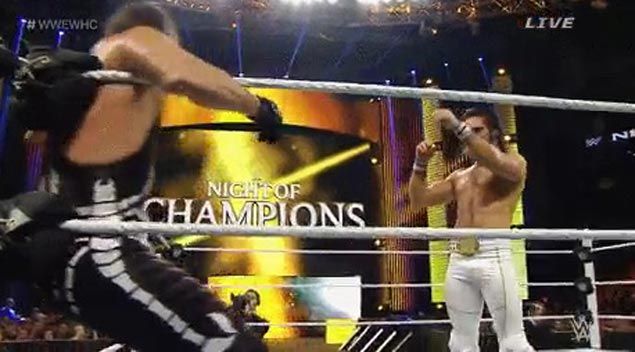 WATCH WWE wrestler Sting suffers neck injury in Night of Champions match against Seth Rollins