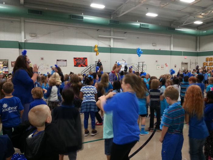 Students at Blanchard Elementary celebrate national award