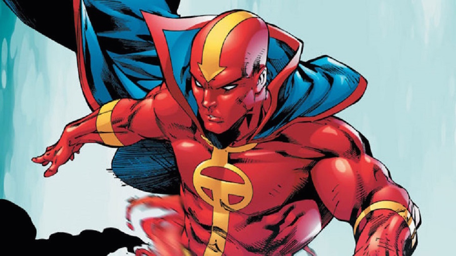 Red Tornado as seen in the pages of DC Comics