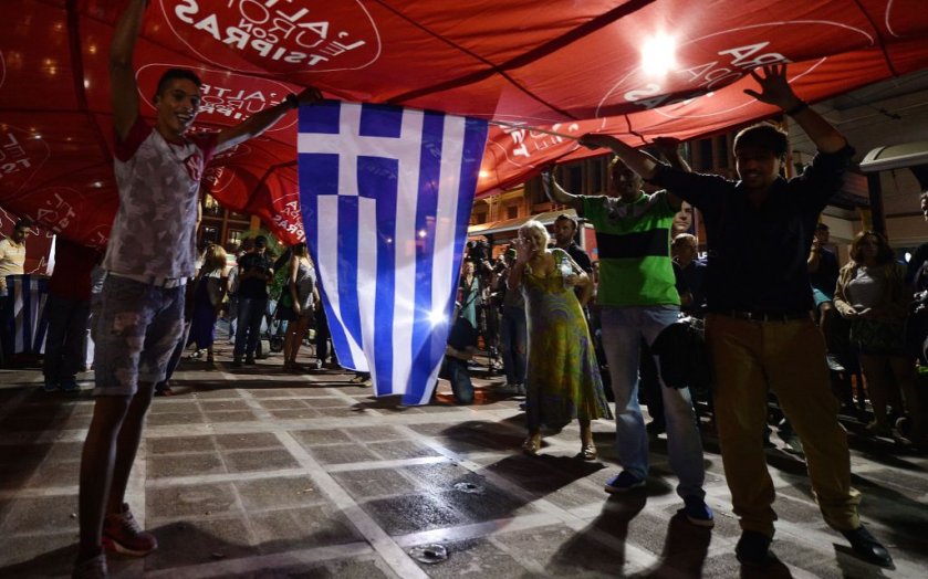 Syriza supporters cheered Tsipras&#039 victory