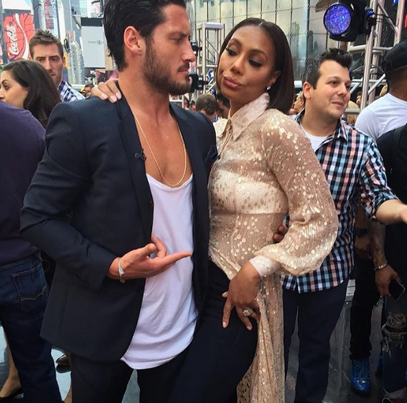 Tamar Braxton and Val Chmerkovskiy