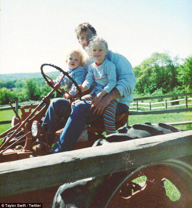 Austin sat aside their dad's knee on a tractor as toddlers after Lorde mentioned them in a tweet