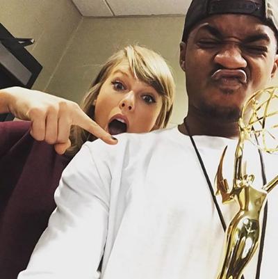 Taylor Swift celebrated her Emmy win AMEX Unstaged Taylor Swift Experience with the cast of her world tour.'We have no chill. The Emmy has rendered us chill-less